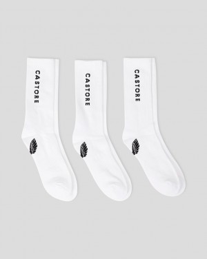 Castore Cushioned Crew Socks 3 Pack ασπρα | 790GSOTCD