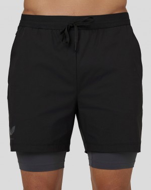 Castore Flow 2-in-1 Shorts μαυρα | 845QLEXMG