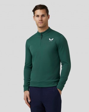 Castore Golf Club Classic Quarter Zip Top πρασινο | 019CROSQI