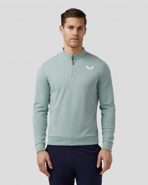 Castore Golf Club Classic Quarter Zip Top μπλε | 461GUERTK