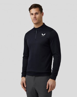 Castore Golf Club Classic Quarter Zip Top σκουρο μπλε | 491EZVWAQ