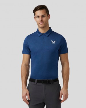 Castore Golf Engineered Knit Polo σκουρο μπλε | 325SNWLRG