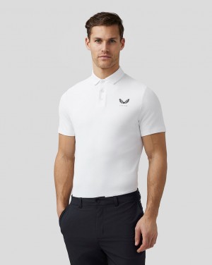 Castore Golf Essential Polo ασπρα | 259JQIWOG