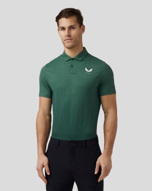 Castore Golf Printed Polo πρασινο | 984RFJOWE